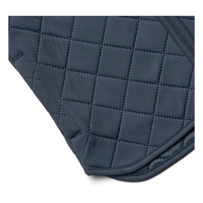 Giacca trapuntata, in materiali riciclati, modello: Loui | Blu marino