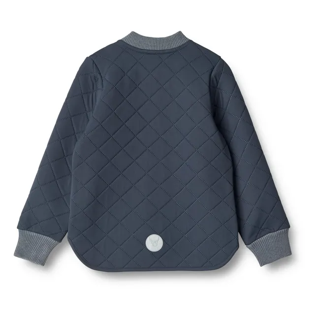 Giacca trapuntata, in materiali riciclati, modello: Loui | Blu marino