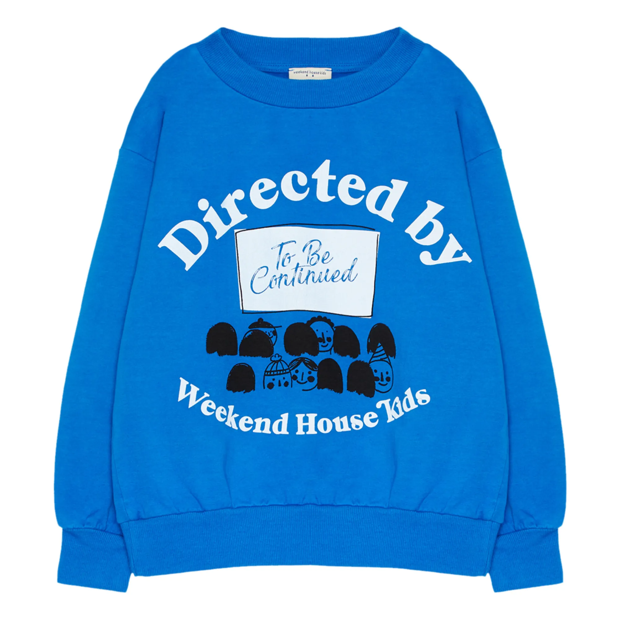 Weekend House Blue Cinema Organic Cotton Sweatshirt