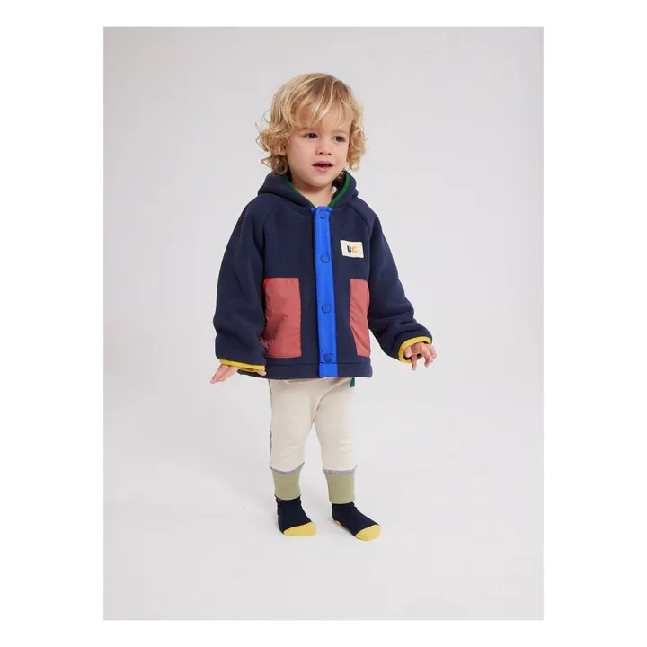 Bobo Choses Veste Polaire Colorblock Bébé Bleu nuit Smallable