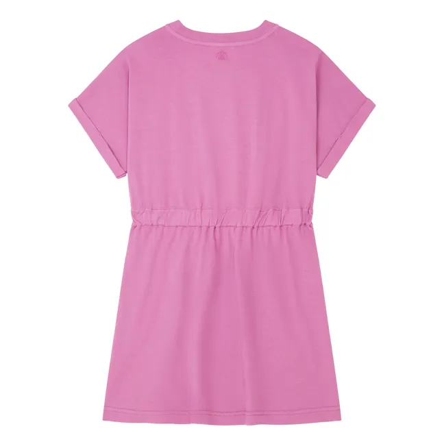 Robe Courte Fille Coton Bio | Rose bonbon
