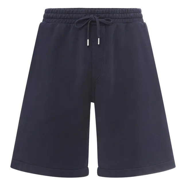 Shorts in mollettone bio | Blu marino