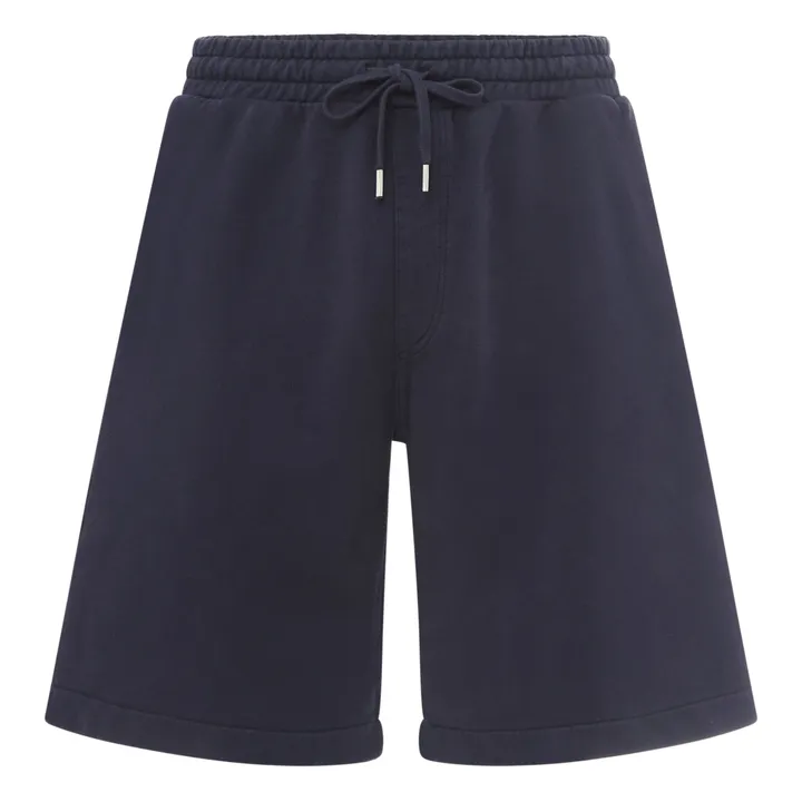 Pantalón corto de muletón orgánico | Azul Marino- Imagen del producto n°0