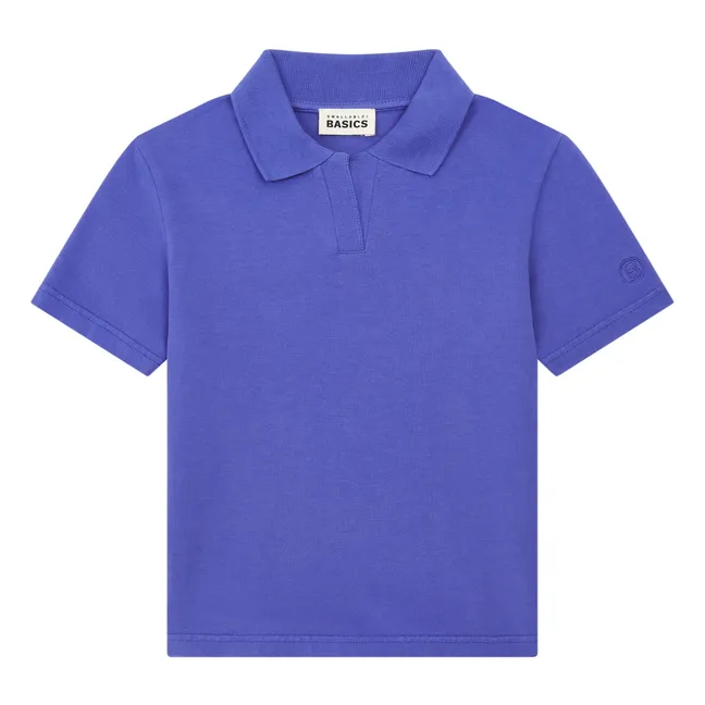 Maglietta Polo Ragazzo in Cotone Organico | Blu