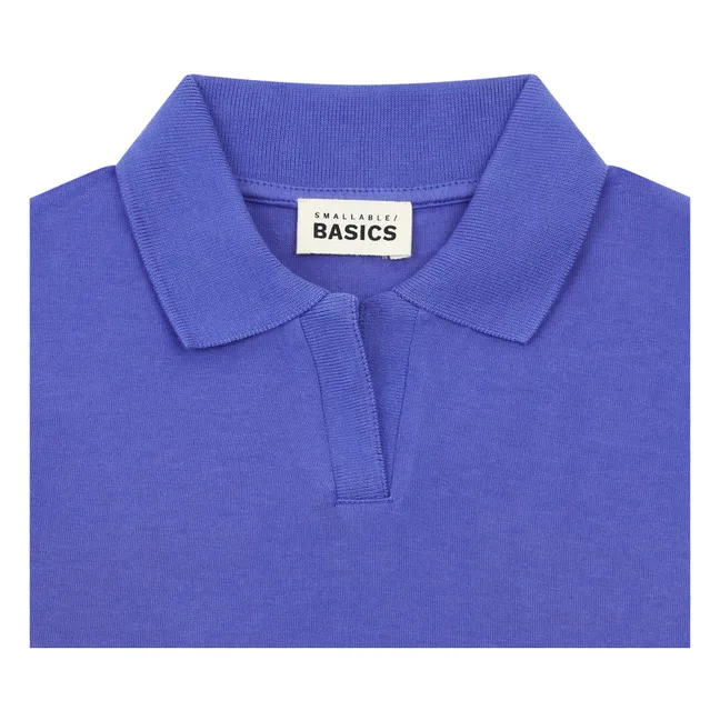 T-Shirt Polo Garçon Coton Bio | Bleu