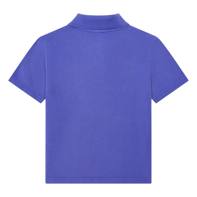 T-Shirt Polo Garçon Coton Bio | Bleu