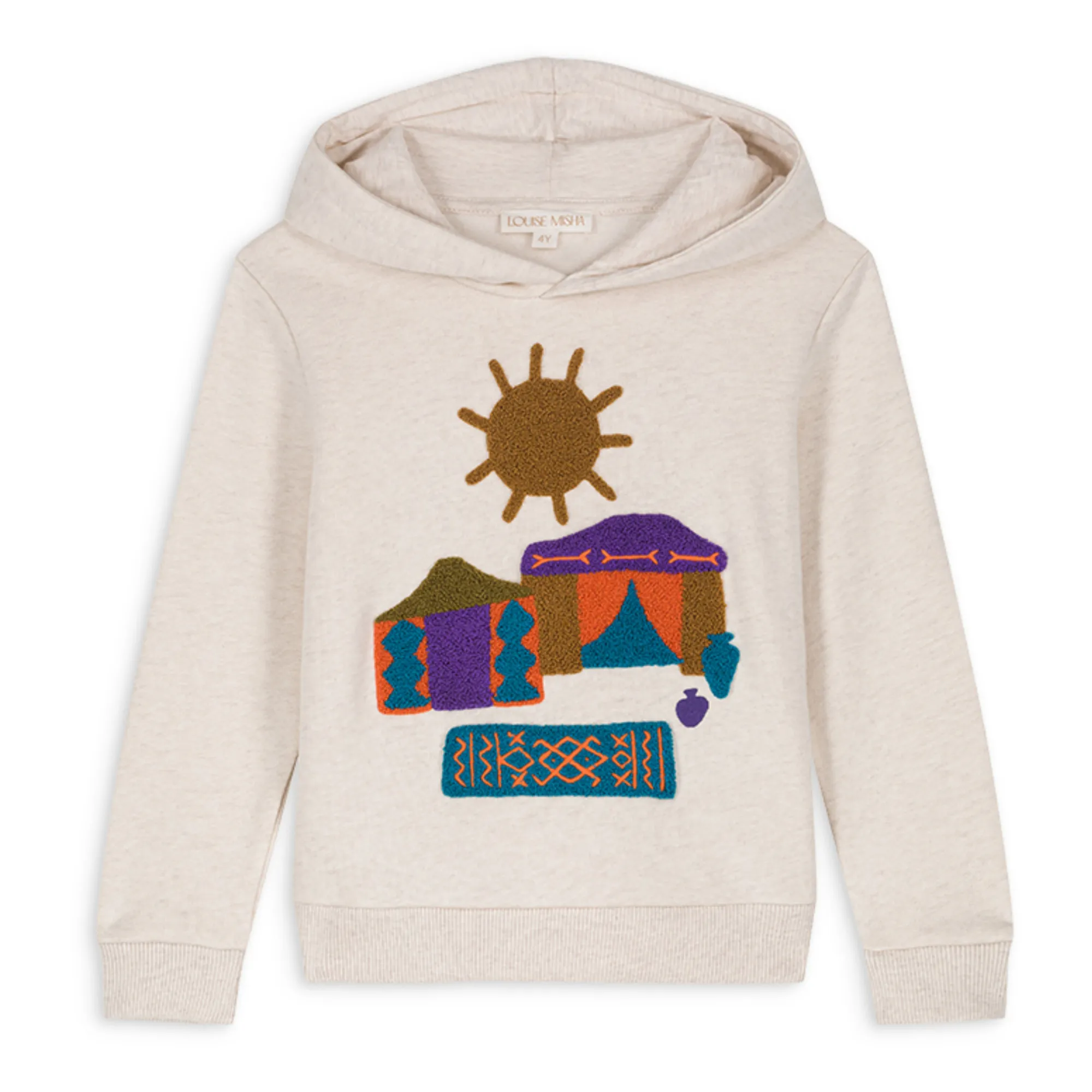 Louise Misha Heather White Issah Hooded Sweatshirt