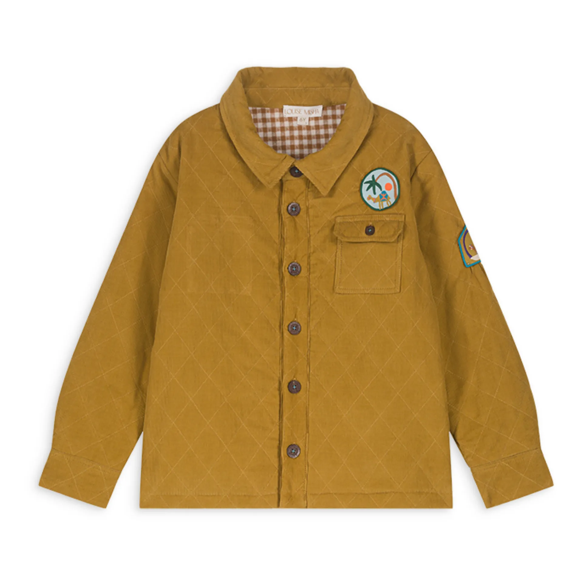 Louise Misha Ochre Assil Milleraies Velvet Overshirt
