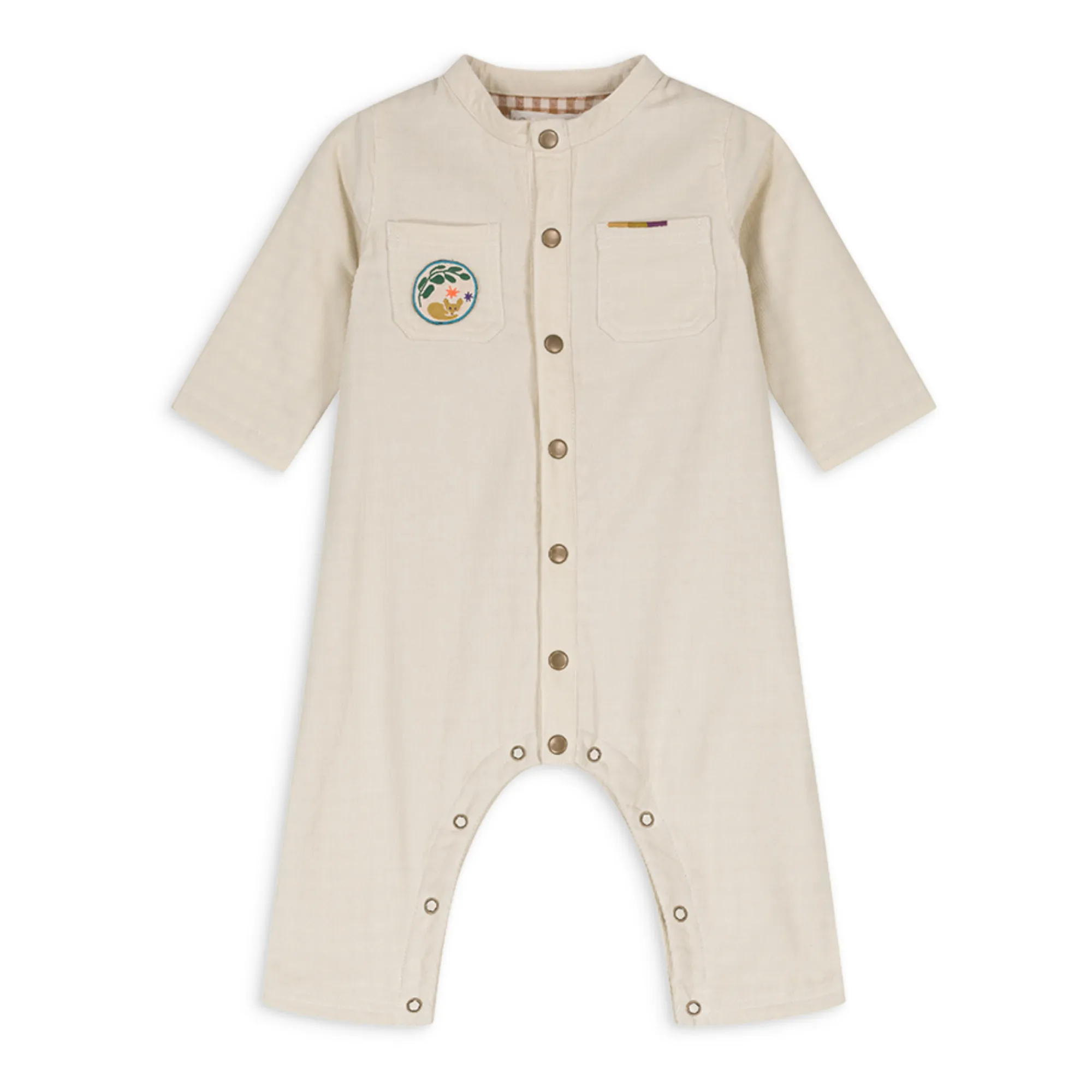 Louise Misha Ecru Bilal Corduroy Jumpsuit