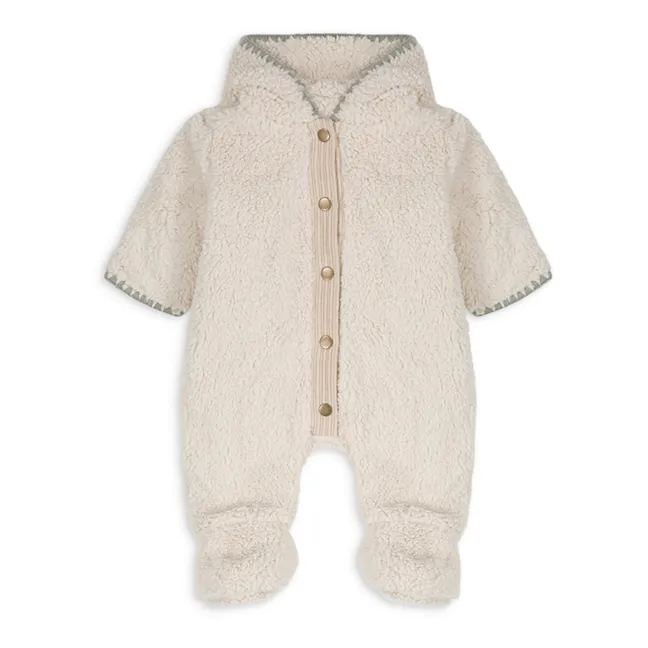Quentin Faux Fur Baby Snowsuit | Ecru