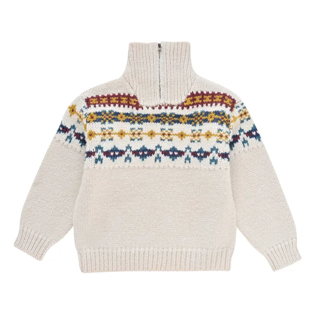 Usman Wool and Alpaca Sweater | Ecru
