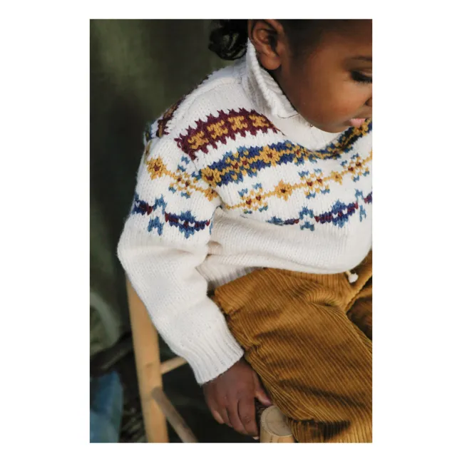 Pullover aus Wolle und Alpaka Usman | Seidenfarben