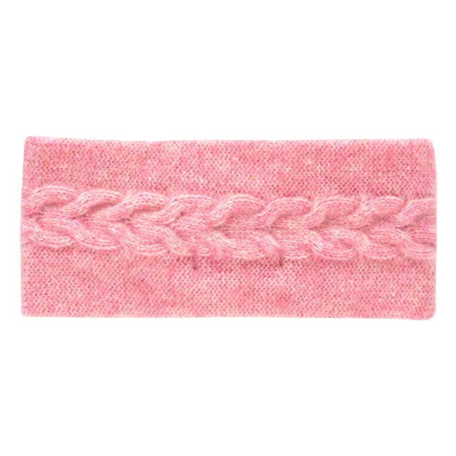 Headband Wolle und Baumwolle Sidony | Rosa