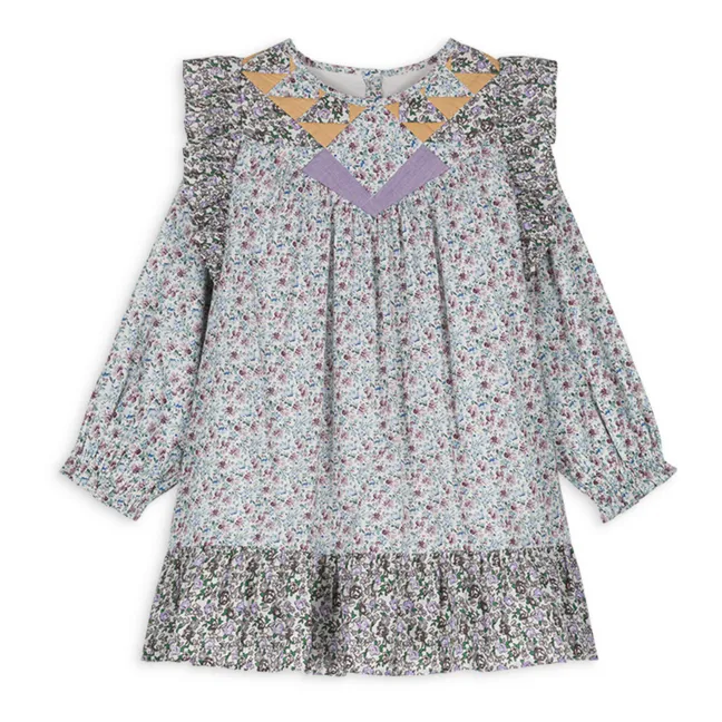 Vestito Patchwork Lara | Azzurro