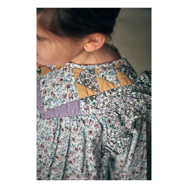 Vestito Patchwork Lara | Azzurro