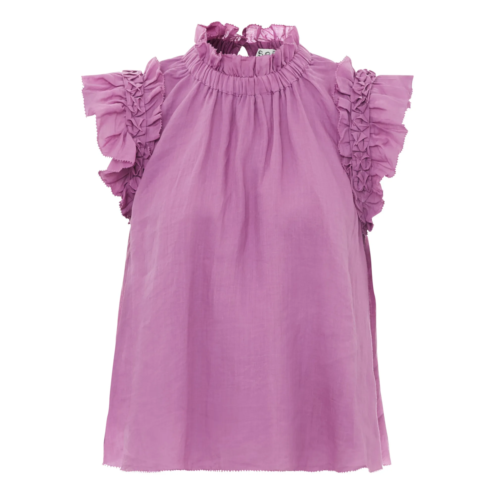 Sea Ny Lavender Micah Solid Ramie Top