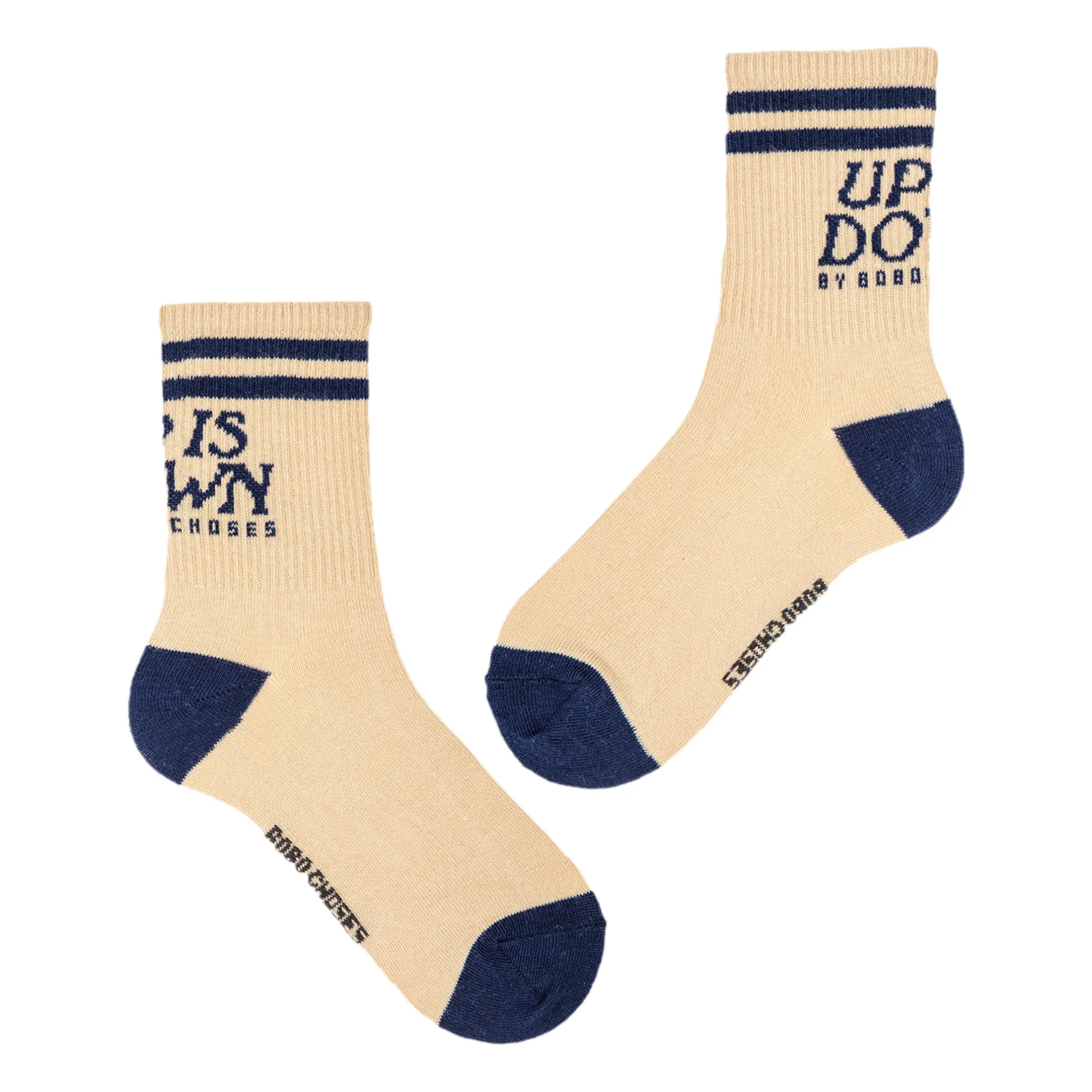 Bobo Choses Ecru Up Is Down Socks