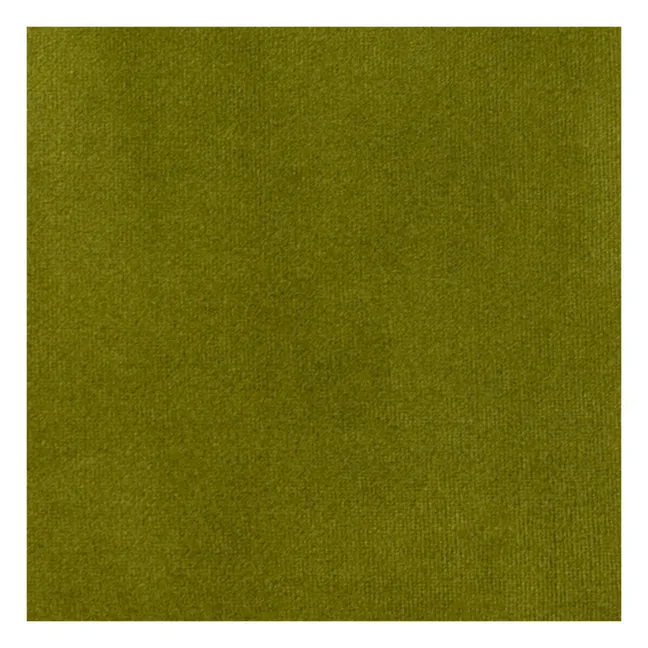 Sofá de 2 plazas Bellechasse de terciopelo crudo - 120 cm | Verde musgo