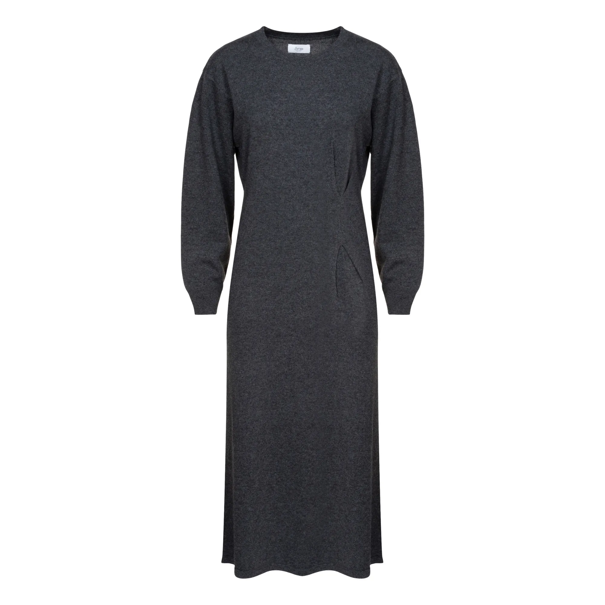 Âme Dark Grey Ihave Merino Wool Dress