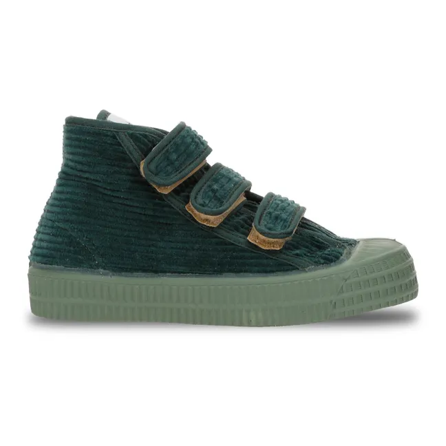 Sneakers de terciopelo de pana Star | Verde