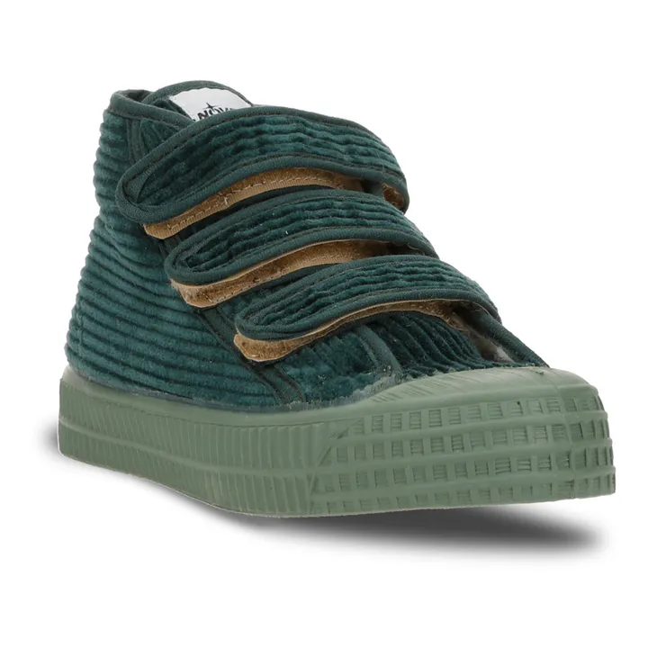 Star Corduroy Velvet Scratch Sneakers | Grün- Produktbild Nr. 1