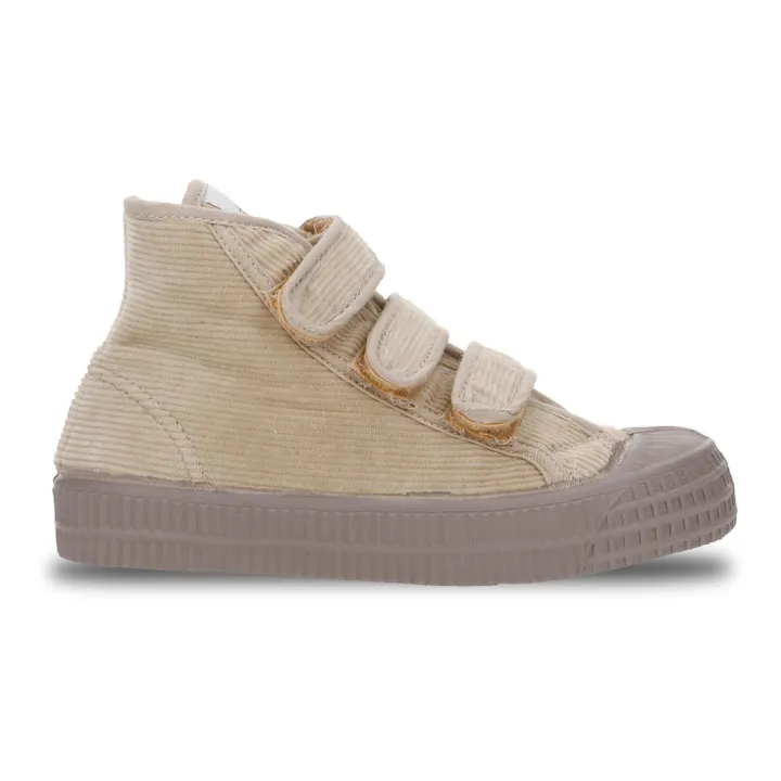 Sneakers de terciopelo de pana Star | Beige- Imagen del producto n°0