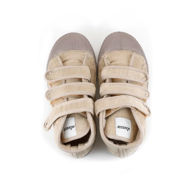 Sneakers de terciopelo de pana Star | Beige- Imagen del producto n°2