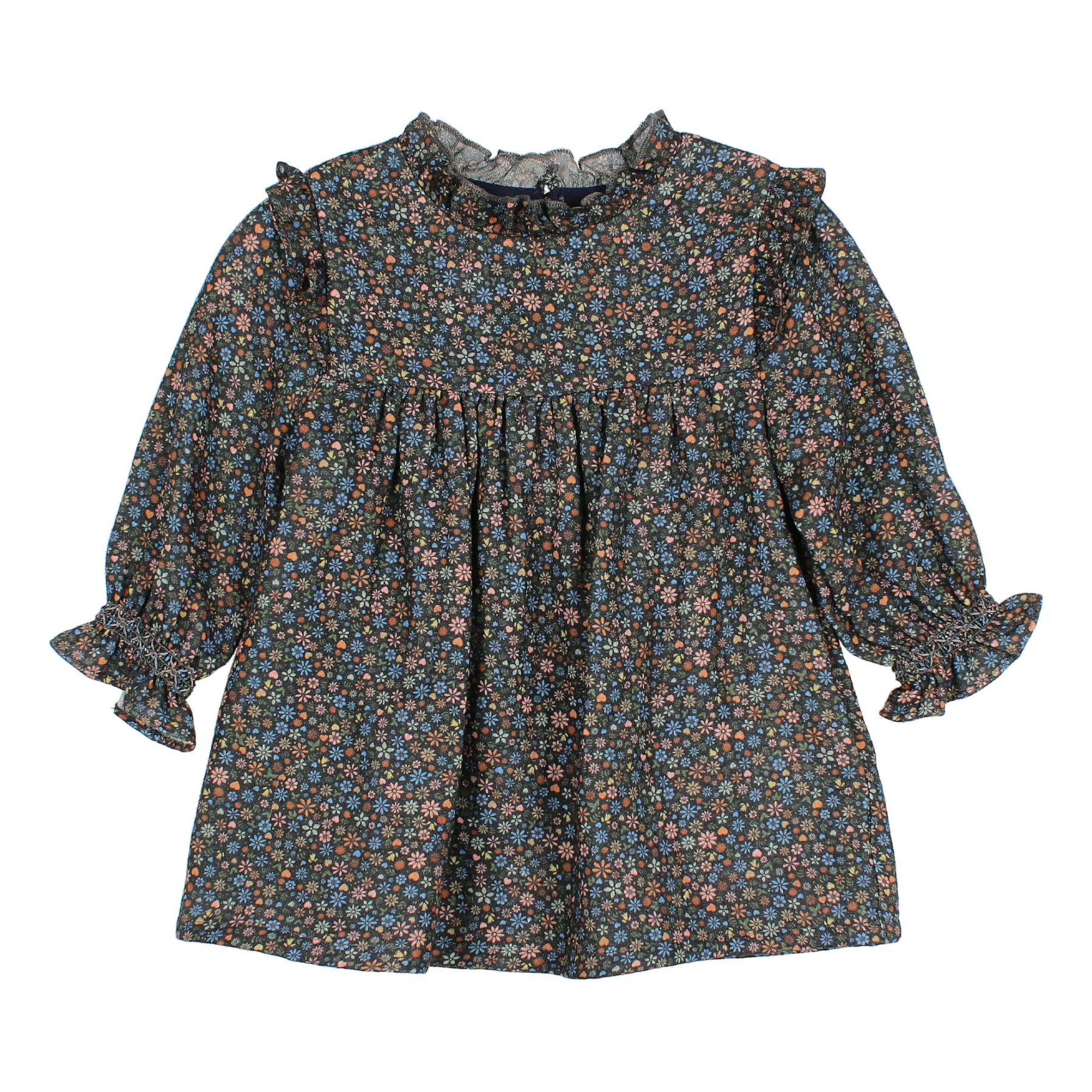 Búho - Robe Bébé Fille - Taille 3 mois - Gris anthracite - Coton