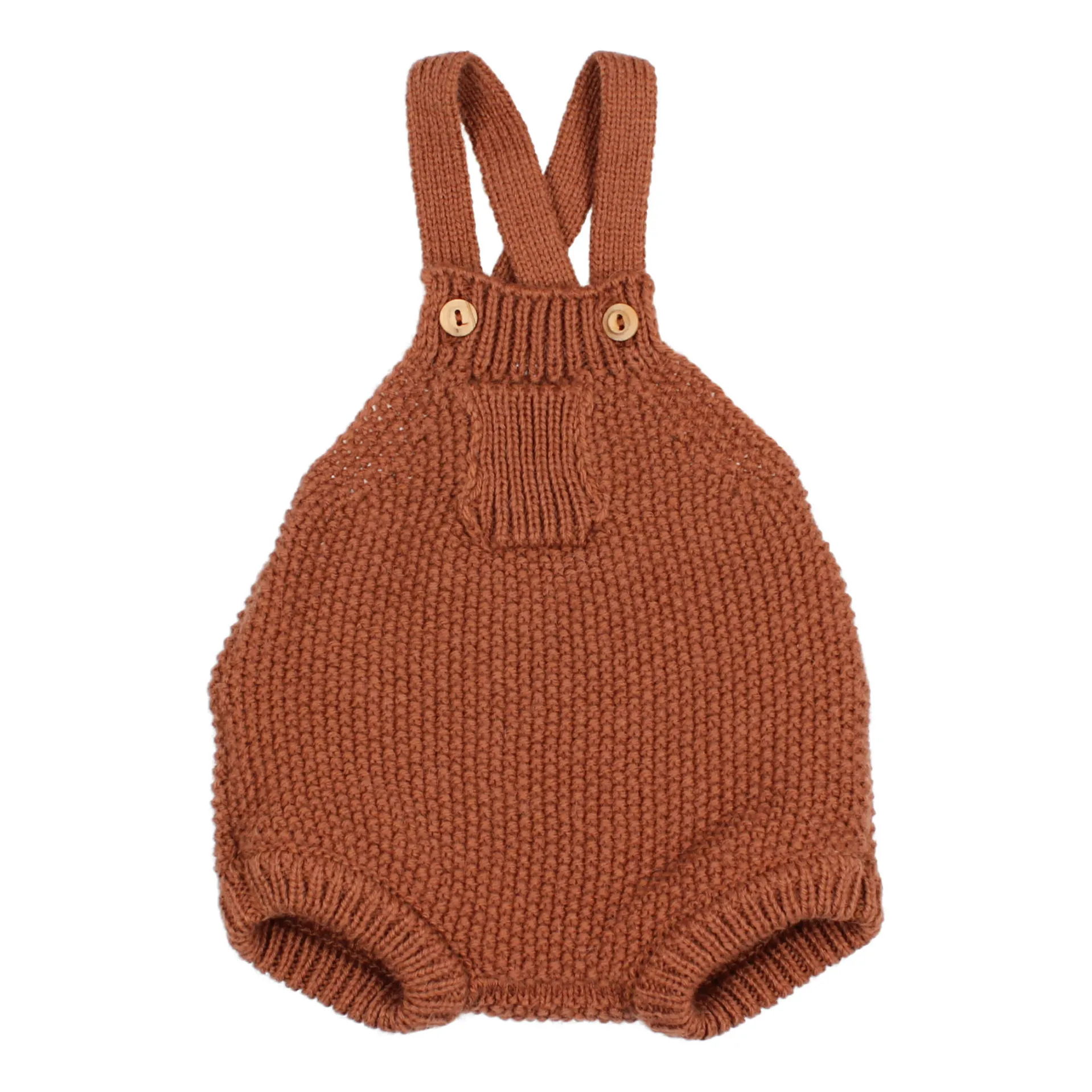 Búho Terracotta Knitted Romper