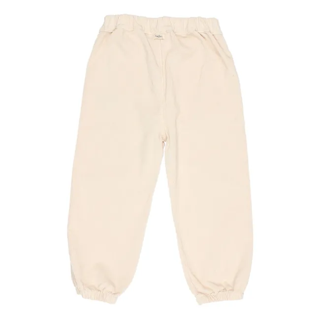 Milleraies Velvet Pants with Pockets | Ecru