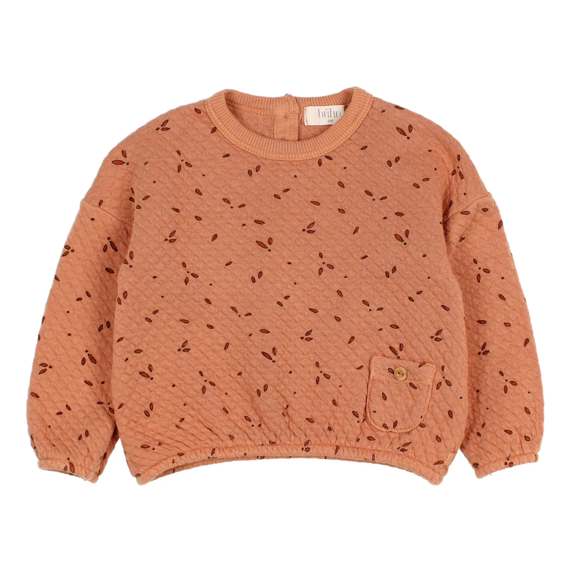 Búho - Sweat Col Rond Enfant - 3 mois - Rouille