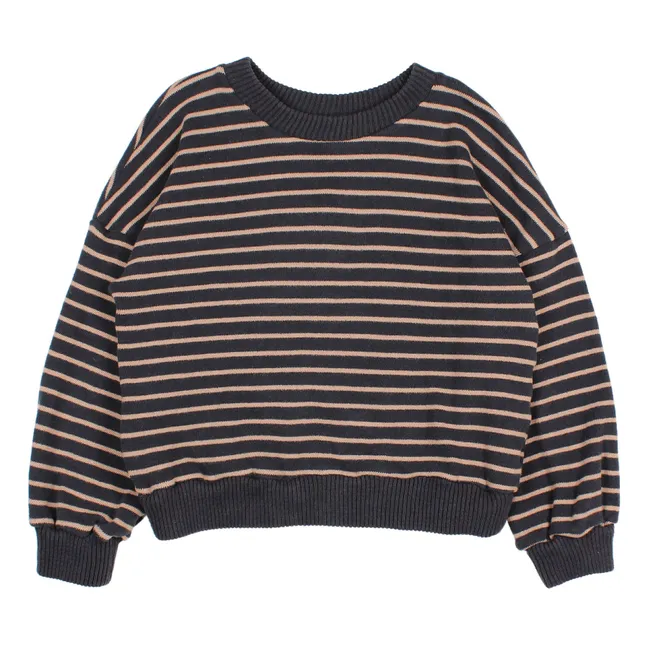 Striped sweatshirt | Midnight blue