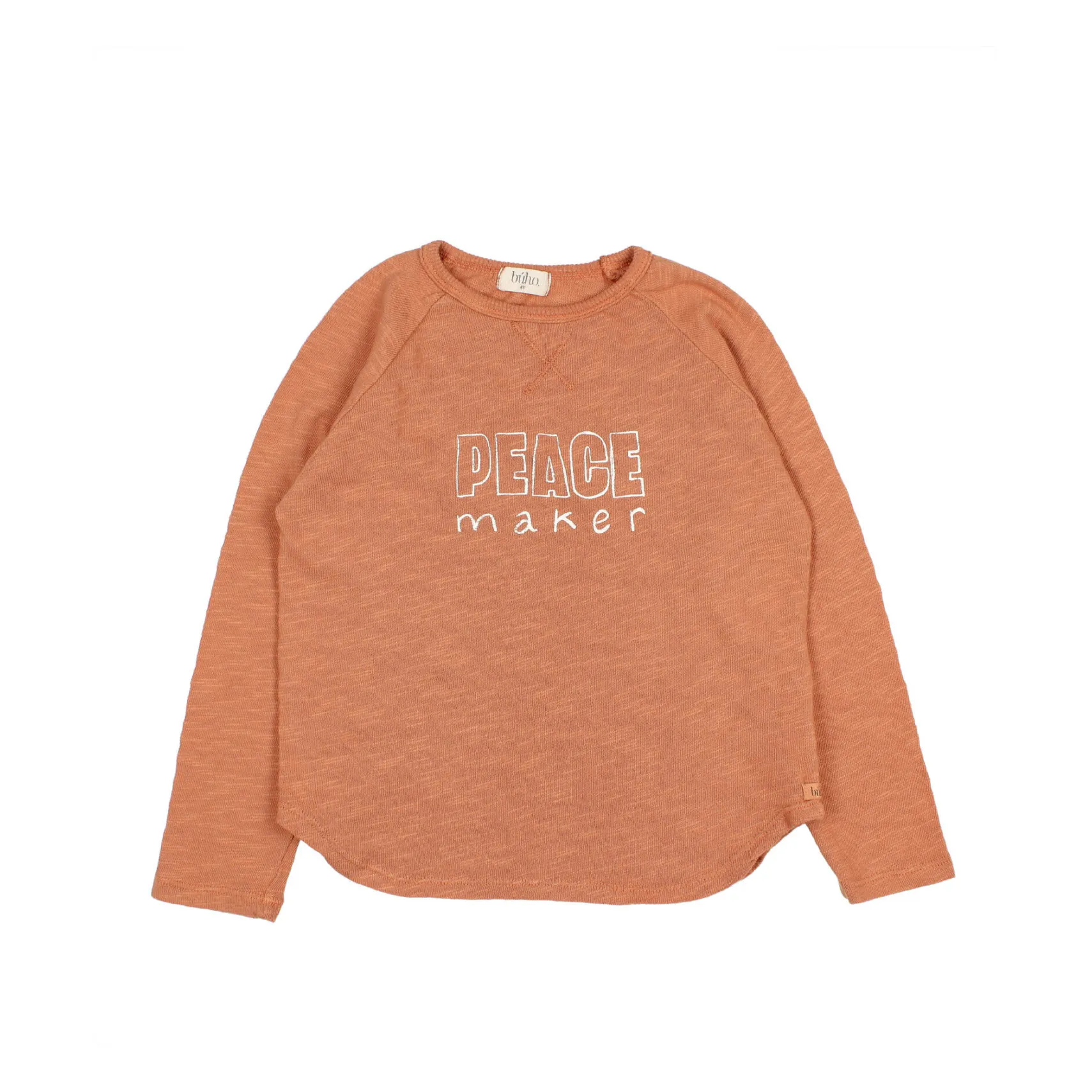 Búho Rust Peace Organic Cotton Slub T-Shirt