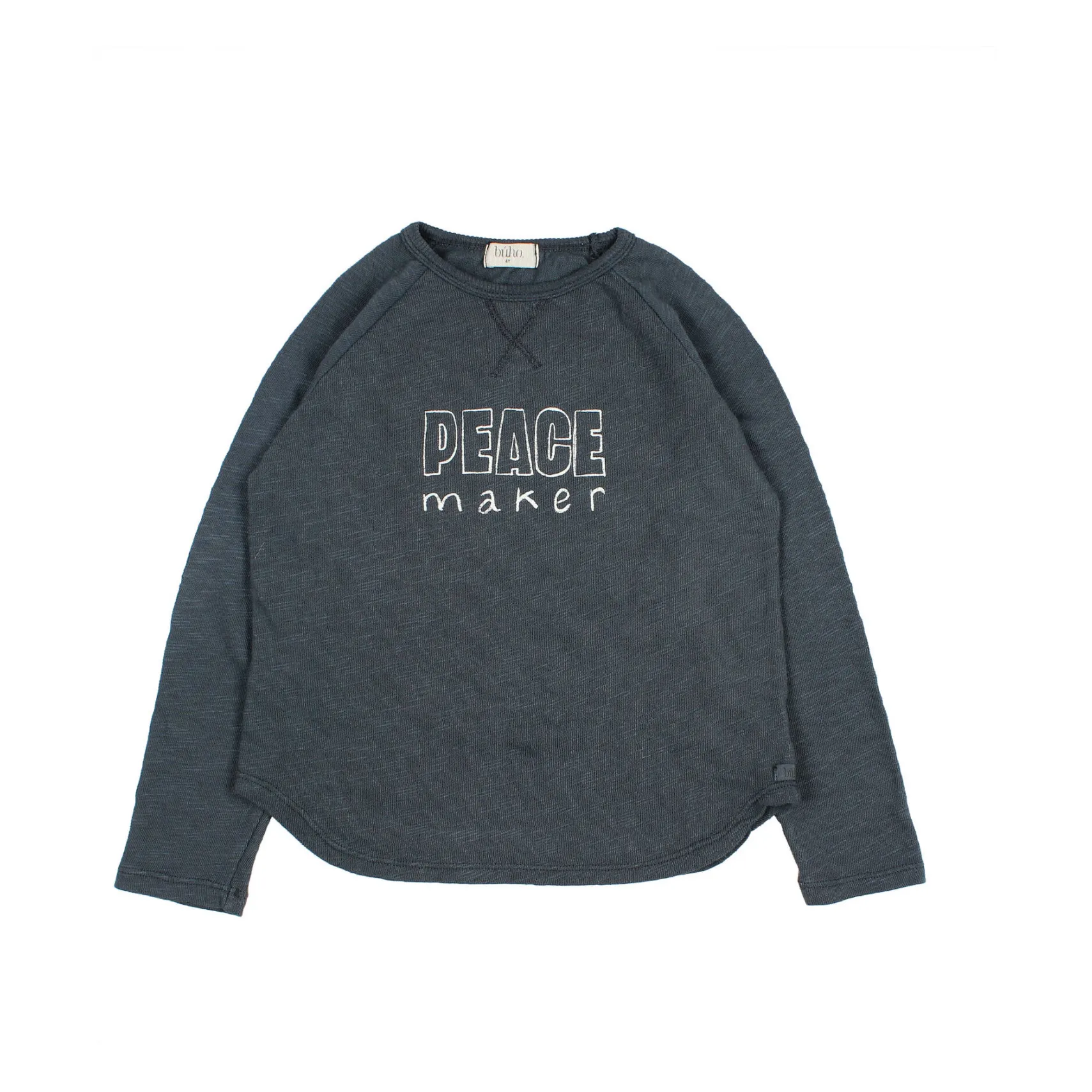 Búho Midnight Blue Peace Organic Cotton Slub T-Shirt