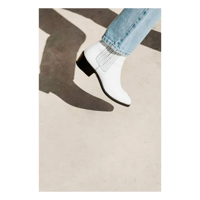 Céline Boots | White