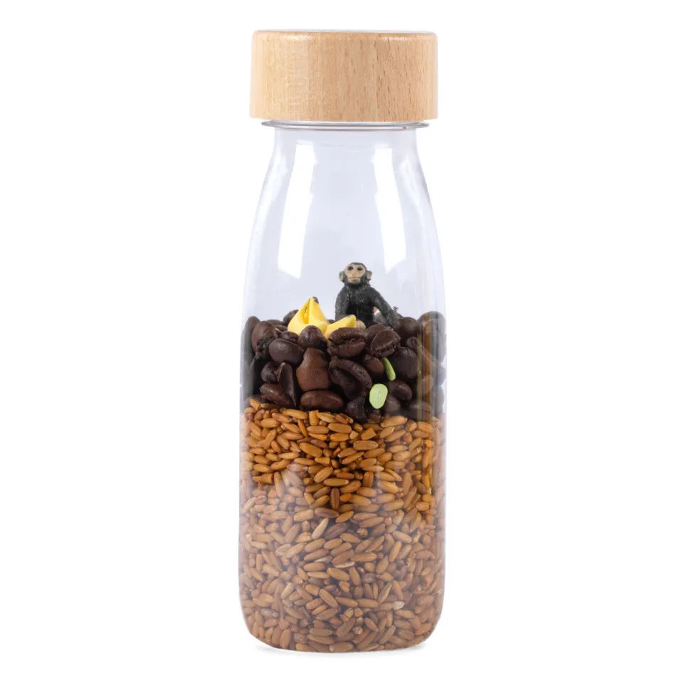 Petit Boum Multicoloured Monkey Sensory Bottle