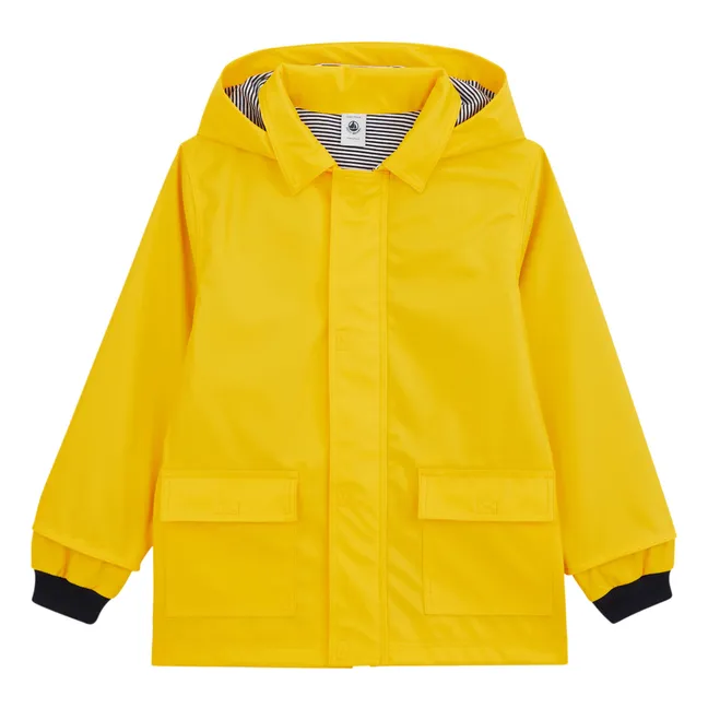 Impermeable forrado de algodón orgánico | Amarillo