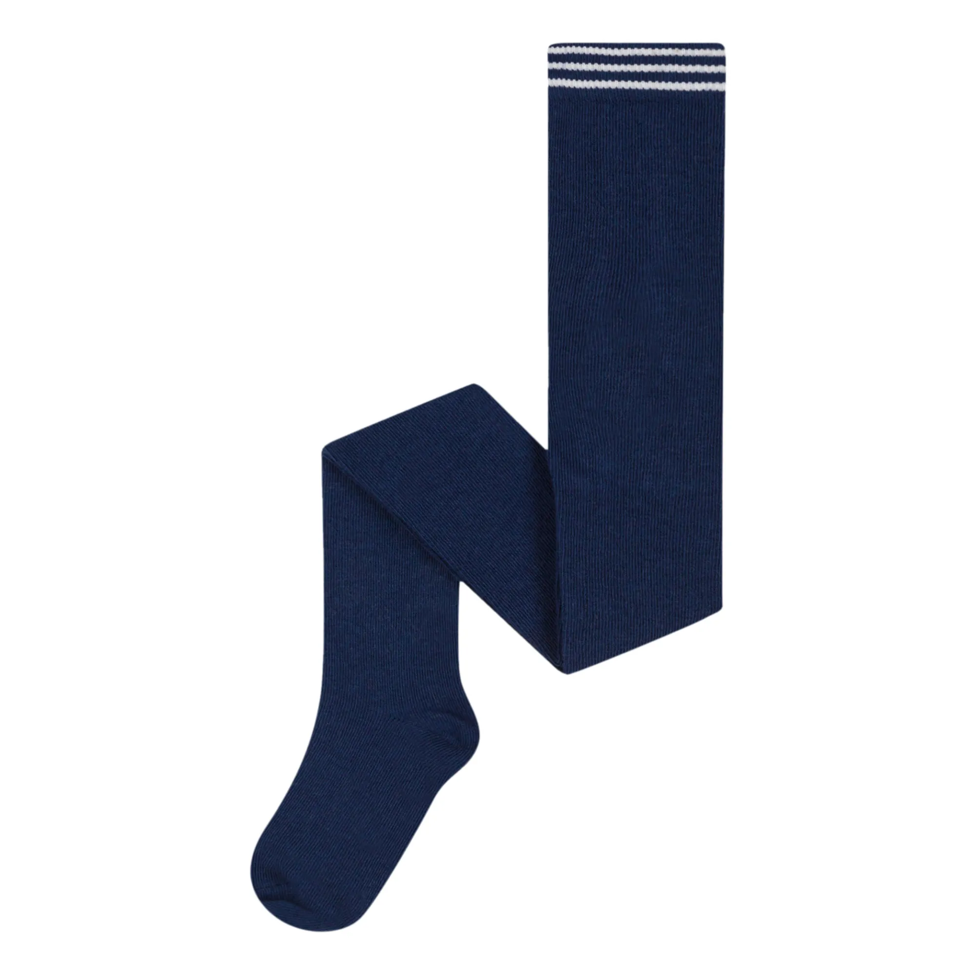 Petit Bateau Navy Blue Plain Jersey Tights