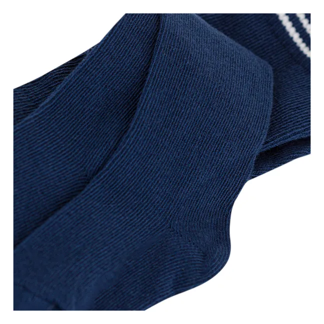 Plain Jersey tights | Navy blue