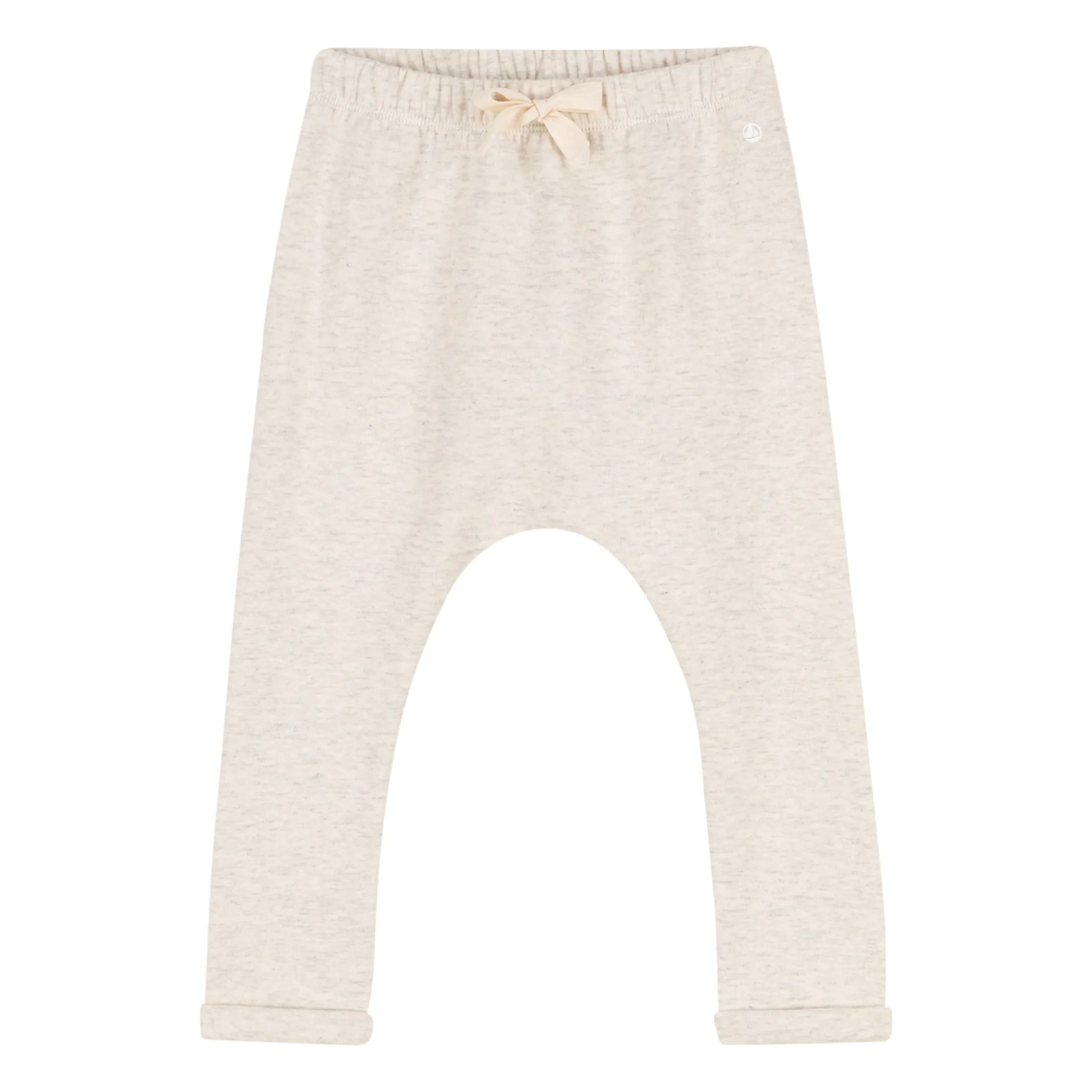 Petit Bateau Heather White Jersey Pants