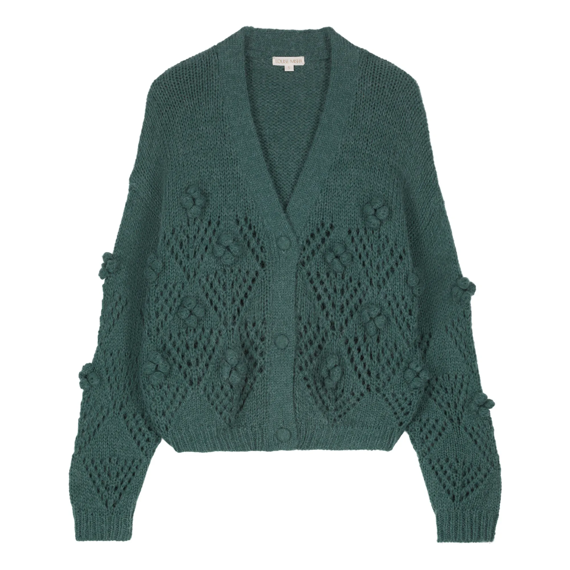 Louise Misha Women's Peacock Blue Sirika Mohair And Merino Wool Cardigan - ’S Collection