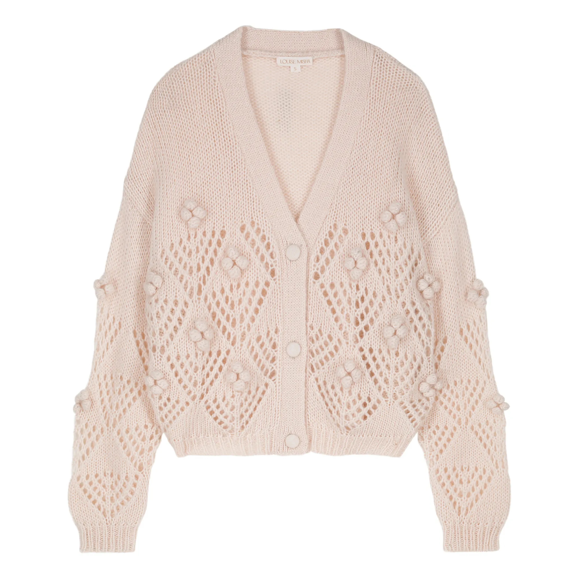 Louise Misha Women's Powder Pink Sirika Mohair And Merino Wool Cardigan - ’S Collection