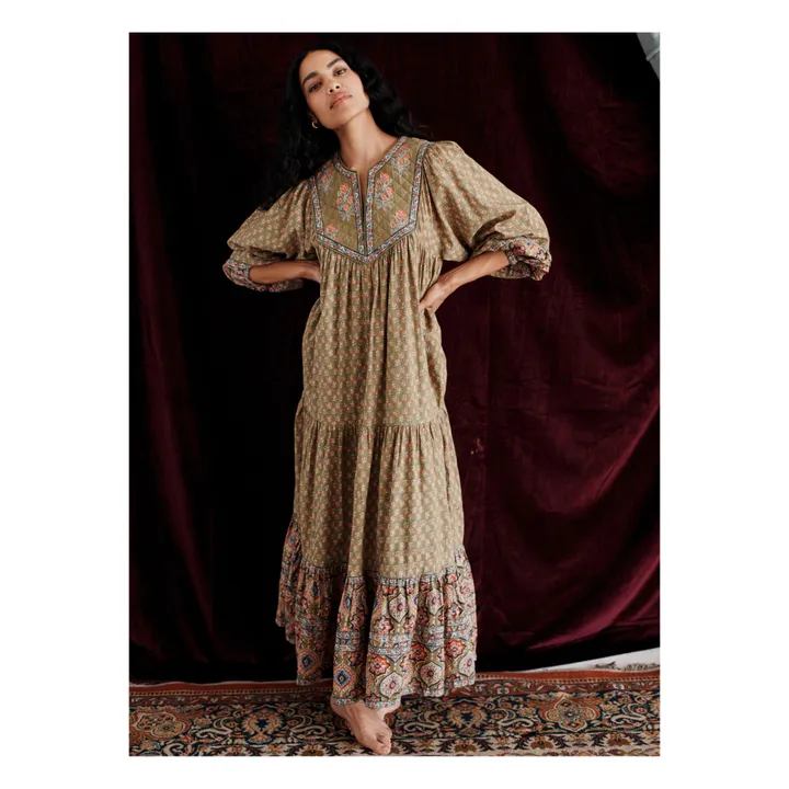 Robe Gypsy - Collection Femme  | Vert kaki- Image produit n°1