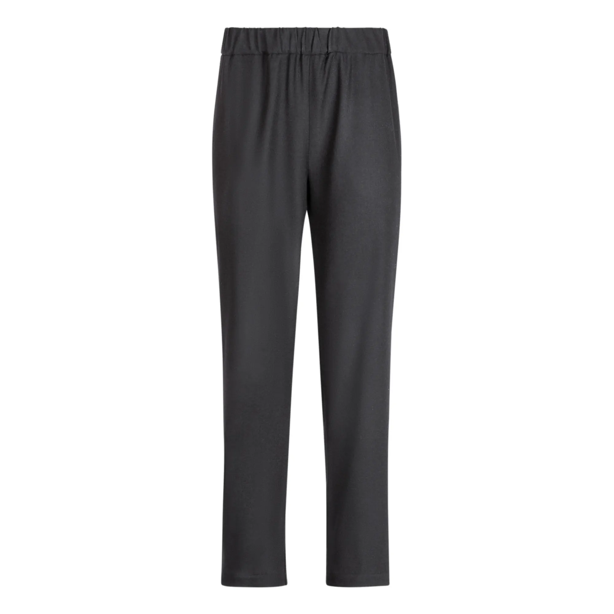 Pomandère Black Virgin Wool Stretch Trousers