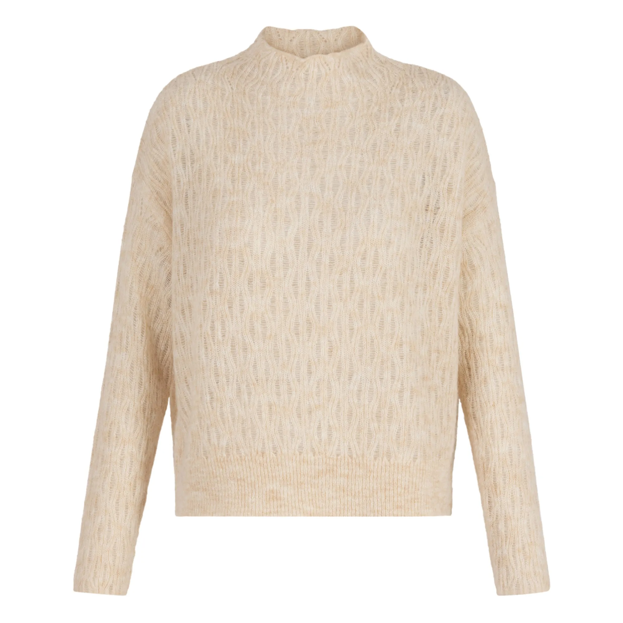 Pomandère Ecru Virgin Wool And Mohair Jumper
