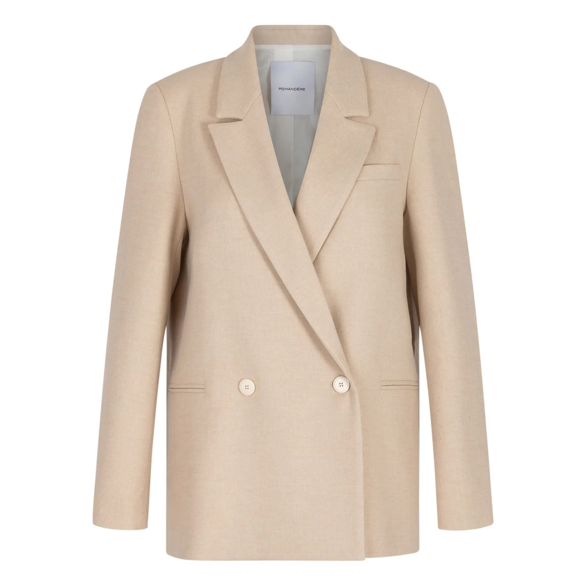 Pomandère Beige Double-Breasted Jacket