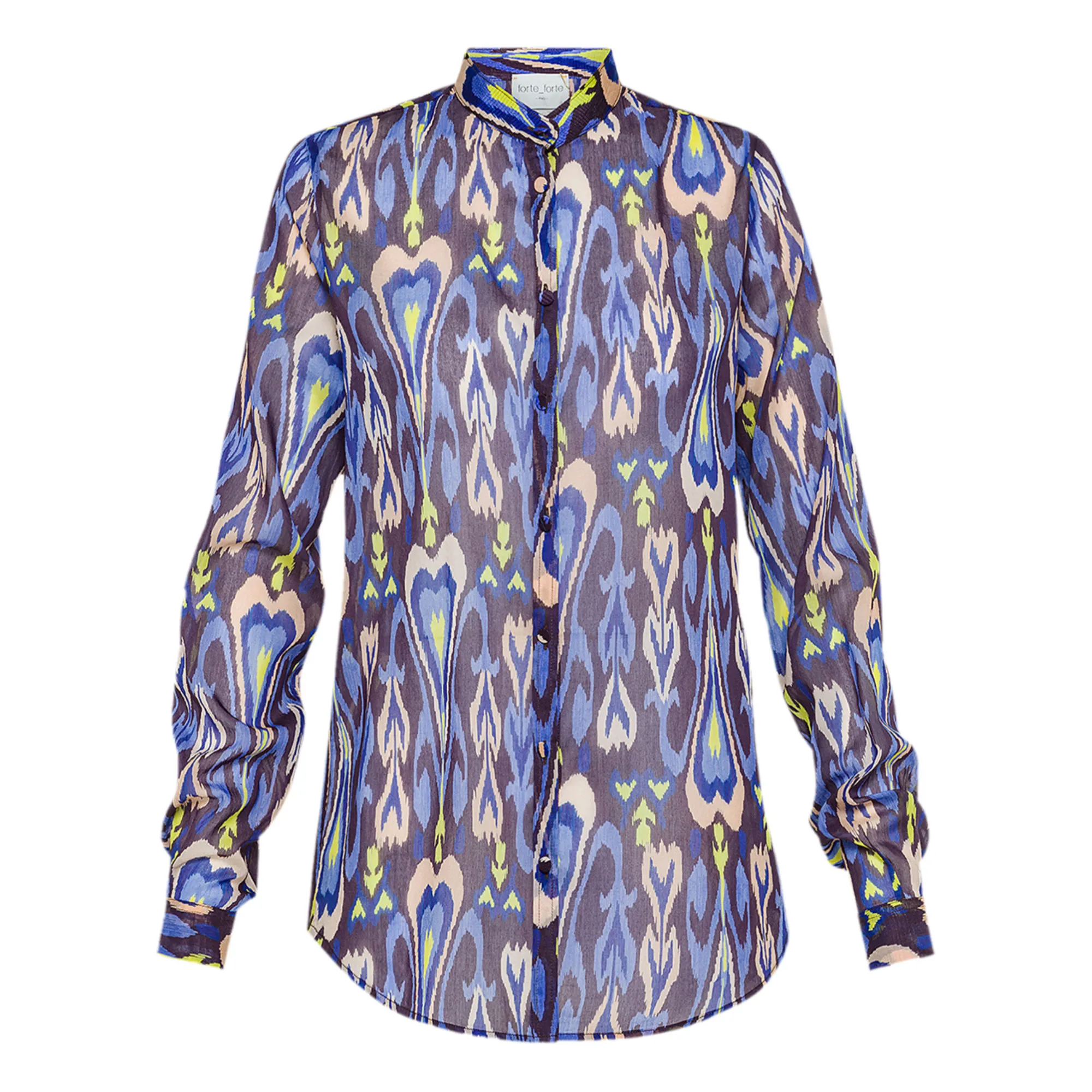 Forte Forte Blue Norther Light' Cotton And Silk Shirt
