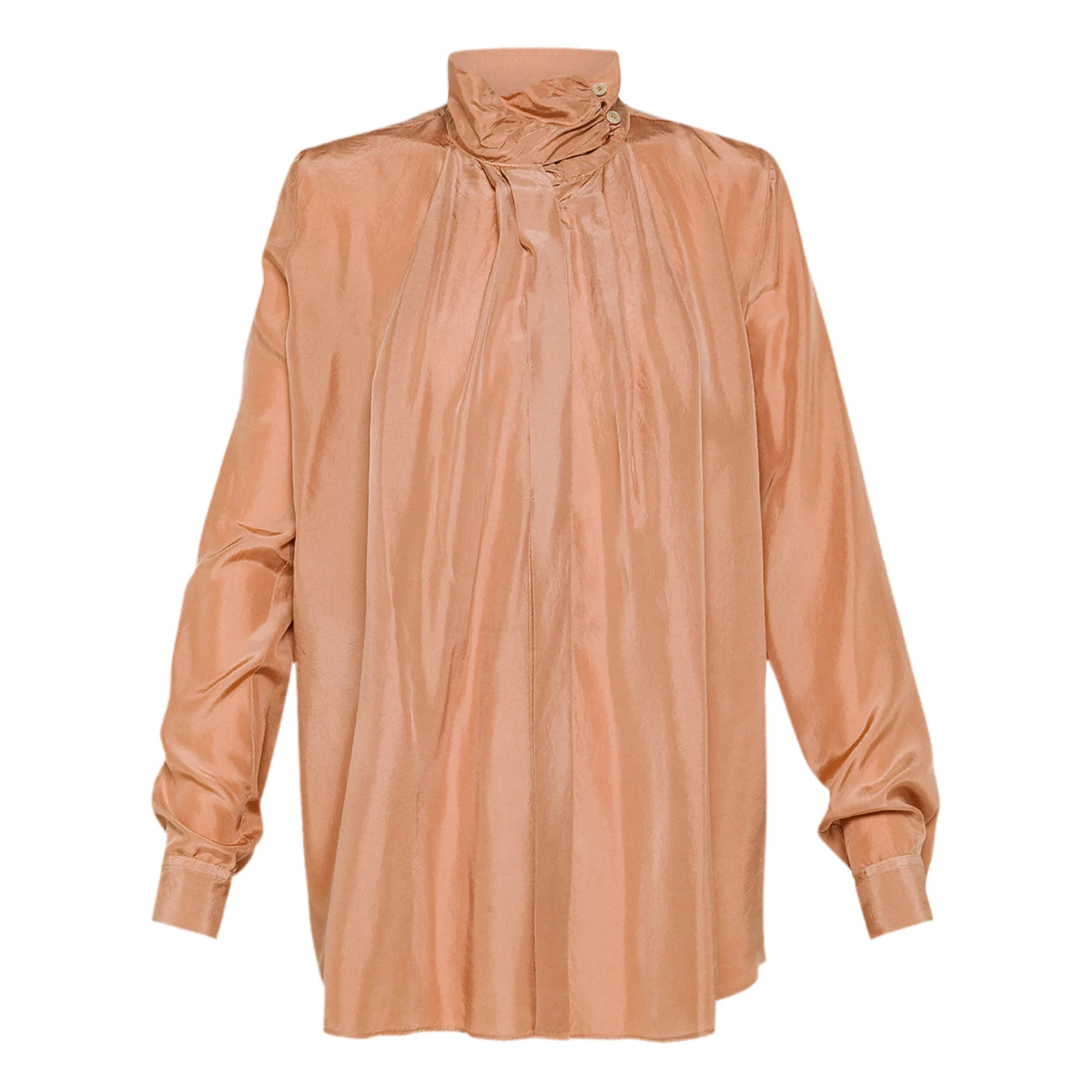 Forte Forte Copper Red Bohemian Silk Blouse Habotai