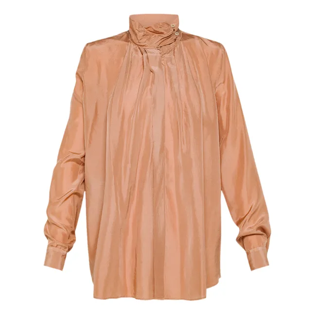 Blouse Bohémienne Soie Habotai | Cuivre