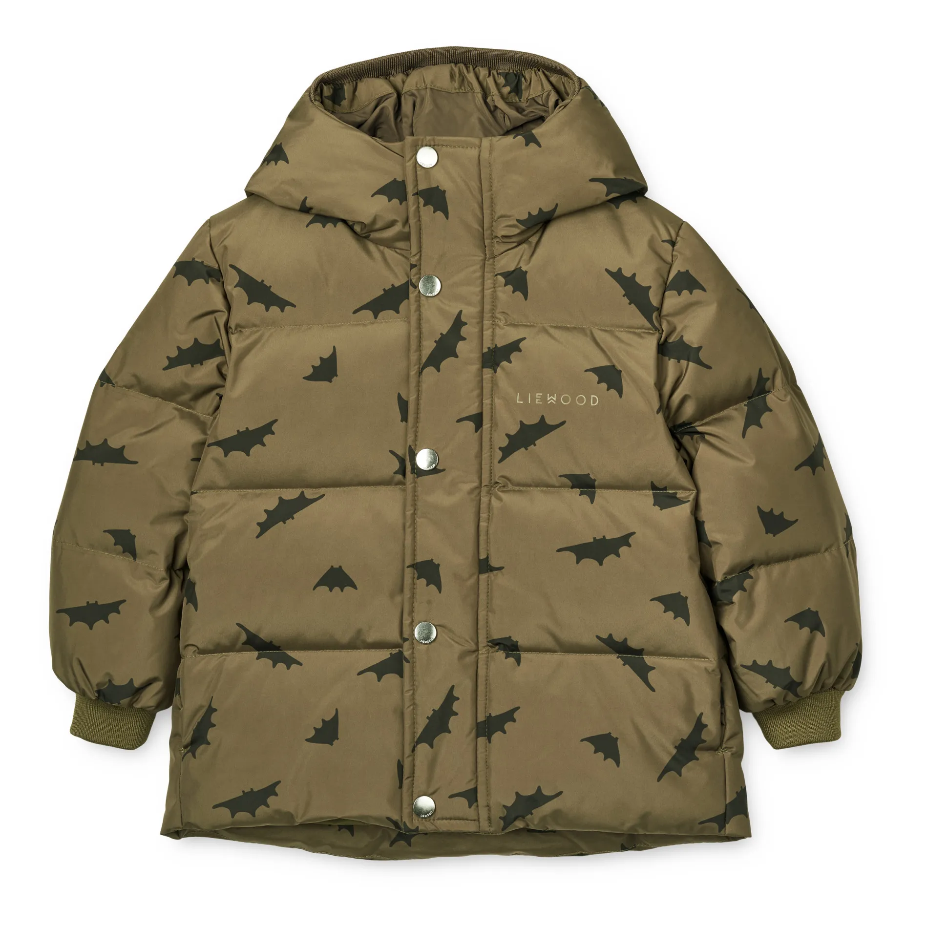 Liewood Khaki Brown Palle Recycled Bats Down Jacket